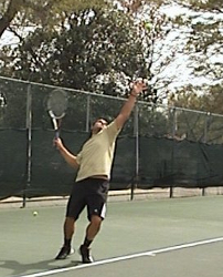 Andres Weiskopf Playing Tennis