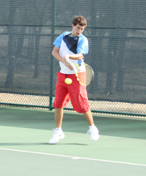 Jake Stamps Playing Tennis
